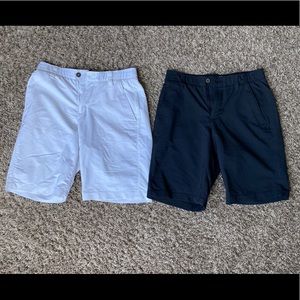 BUNDLE Under armour Black & White Dress/Golf Mens Shorts Loose Slim Fit Medium